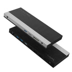 Wavlink UMD05 Display Port HDMI Port RJ45 Ethernet Triple Display MST Laptop Docking Station, US Plug, EU Plug, UK Plug, AU Plug