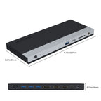 Wavlink UMD05 Display Port HDMI Port RJ45 Ethernet Triple Display MST Laptop Docking Station, US Plug, EU Plug, UK Plug, AU Plug