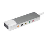 HY-601 6 in 1 USB Multi-Functional Sound Card USB + Audio 3.5 + 7.1CH / OPTICAL
