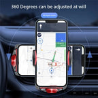 A6 Car Automatic Clamping Phone Holder 15W Magnetic Wireless Charger, A6 (Black), A6 (Red), A6 (Orange)