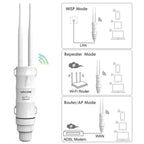 WAVLINK WN570HA1 Weatherproof 2.4+5GHz 600Mbps Outdoor WiFi Range Router Extender, US Plug, EU Plug, UK Plug, AU Plug