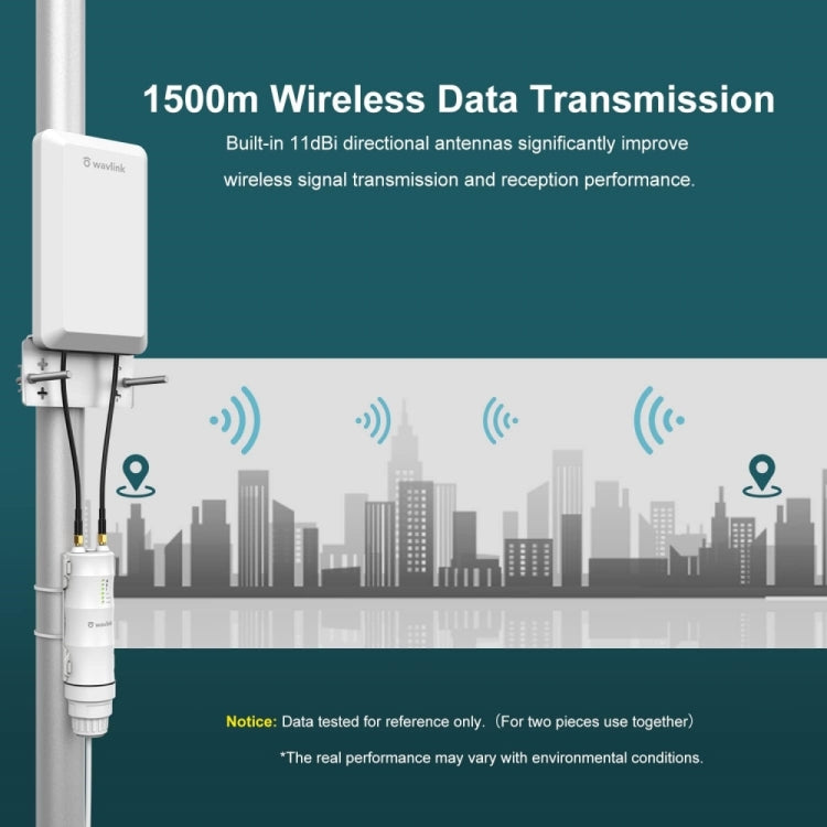 WAVLINK WN570HP2 Outdoor Weatherproof 300Mps WiFi Extender Wireless AP Repeater, US Plug, EU Plug, UK Plug, AU Plug