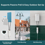 WAVLINK WN570HP2 Outdoor Weatherproof 300Mps WiFi Extender Wireless AP Repeater, US Plug, EU Plug, UK Plug, AU Plug