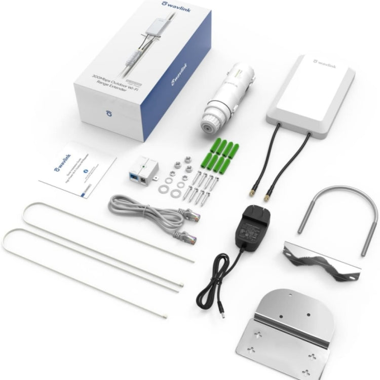 WAVLINK WN570HP2 Outdoor Weatherproof 300Mps WiFi Extender Wireless AP Repeater, US Plug, EU Plug, UK Plug, AU Plug