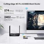 WAVLINK WN586X3 Wireless Gigabit Ethernet Router Wi-Fi 6 AX3000 Mesh Router Dual Band, US Plug, UK Plug, EU Plug, AU Plug