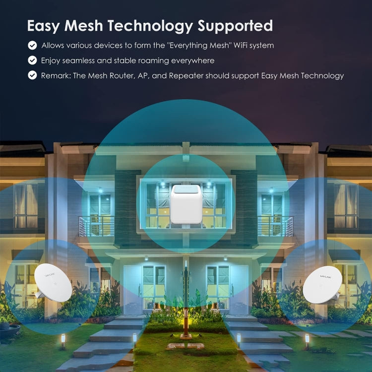 WAVLINK WN535M1 WiFi Wireless Routers 11AC AC1200 Mesh Wireless Repeater Signal Extender, US Plug, UK Plug, EU Plug, AU Plug