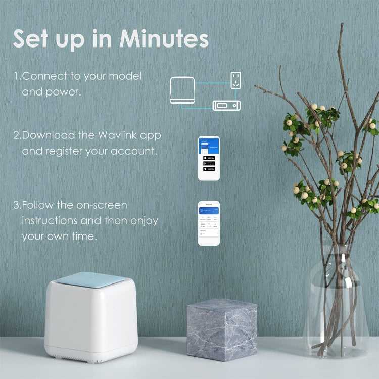 WAVLINK WN535M1 WiFi Wireless Routers 11AC AC1200 Mesh Wireless Repeater Signal Extender, US Plug, UK Plug, EU Plug, AU Plug