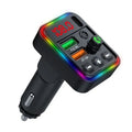 P19 Support U Disk Wireless 7-Colors LED Backlit Car MP3 Hands-Free Bluetooth Calling Car Audio Charger, P19