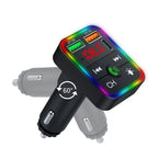 P2 Dual USB Port Cigarette Lighter Car Charger Support Bluetooth Hands Free Calling Car Player Charger, P2