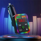 P2 Dual USB Port Cigarette Lighter Car Charger Support Bluetooth Hands Free Calling Car Player Charger, P2