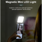 VLOGLITE W42 Laptop Magnetic Mini LED Fill Light Rechargeable Selfie Light Portable Phone Light, W42