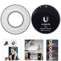 VLOGLITE W36 Mini LED Cell Phone Fill Light With Makeup Mirror Magnetic Selfie Ring Light, W36 Mirror