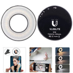 VLOGLITE W36 Mini LED Cell Phone Fill Light With Makeup Mirror Magnetic Selfie Ring Light, W36 Mirror