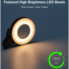 VLOGLITE W36 Mini LED Cell Phone Fill Light With Makeup Mirror Magnetic Selfie Ring Light, W36 Mirror