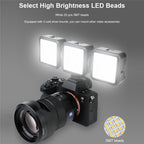 VLOGLITE T49 Portable LED Video Light 5600K Photography Photo Lighting Panel Mini Fill Lamp, T49