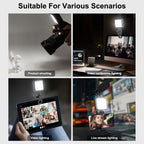 VLOGLITE T49 Portable LED Video Light 5600K Photography Photo Lighting Panel Mini Fill Lamp, T49