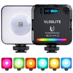 VLOGLITE W-S6 Magnetic Mini Full Color RGB LED Camera Light Sunset Atmosphere Lamp, W-S6