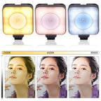 VLOGLITE W-S6 Magnetic Mini Full Color RGB LED Camera Light Sunset Atmosphere Lamp, W-S6