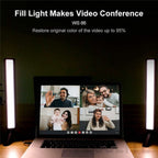 VLOGLITE WS66 LED Webcam Streaming Lights Video Conference Lighting Laptop Light with Tripod, WS66