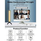 VLOGLITE WS66 LED Webcam Streaming Lights Video Conference Lighting Laptop Light with Tripod, WS66