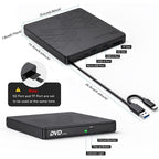BT668 Readable TF / SD Card USB Multi-Function CD Disc Player External Optical Drive DVD Burner, BT668