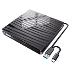 BT689 Portable DVD Burner External Optical Drive CD Player Win10 USB Optical Drive Recorder, BT689