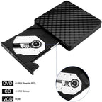 BT699 USB / Type-C External Optical Drive Case Laptop DVD Burner Portable Slim Disc Player, BT699