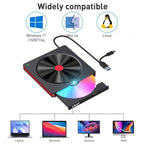 048 Type-C Optical Drive Portable DVD-RW External USB Optical Drive Laptop DVD Burner, 048