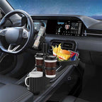A06 Multifunctional Car Cup Mug Bottle Holder Mobile Phone Mount Stand Food Snack Tray Table, A06 (Grey), A06 (Green)