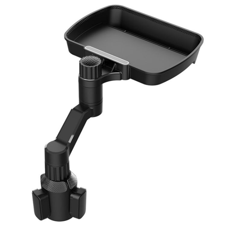 D09 Mobile Phone Stand Plastic Car Cup Holder Mount Food Snack Rotation Tray, D09