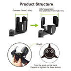 D07 3-Clip Adjustable Cup Holder Car Mount Drink Bottle Snack Car Cup Holder Expander, D07