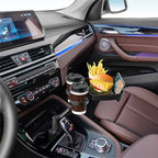 D05 Rotation Meal Tray Phone Stand Car Dining Table Plastic Car Cup Holder Mount Dual Drink Bracket, D05