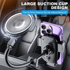 X034 Universal Truck Bus Dashboard Flexible Adjustable Windshield Suction Cup Car Phone Holder, X034, X034  (Black)