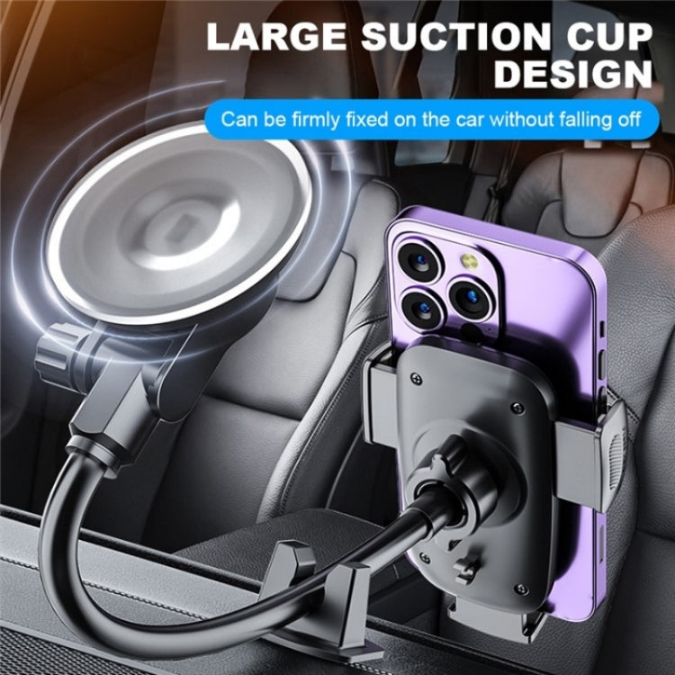 X034 Universal Truck Bus Dashboard Flexible Adjustable Windshield Suction Cup Car Phone Holder, X034, X034  (Black)