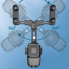 R009 Universal Vehicle Retractable Phone Clip Holder Car Rearview Mirror Cell Phone Mount, R009 (Green), R009 (Black)