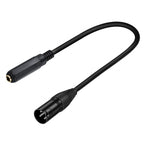 JUNSUNMAY Speaker Audio Amplifier Connection Cable, Length: 50cm, 6.35mm Female to XLR Male, 6.35mm Female to XLR Female
