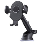 D40+105+K5 Carbon Fiber Texture Car Suction Cup Telescopic Arm Phone Holder Windshield Dashboard, D40+105+K5