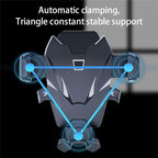 D39+105 With Air Vent Clip Suction Cup Base Telescopic Arm Automatic Clamp Car Phone Holder Bracket, D39+105