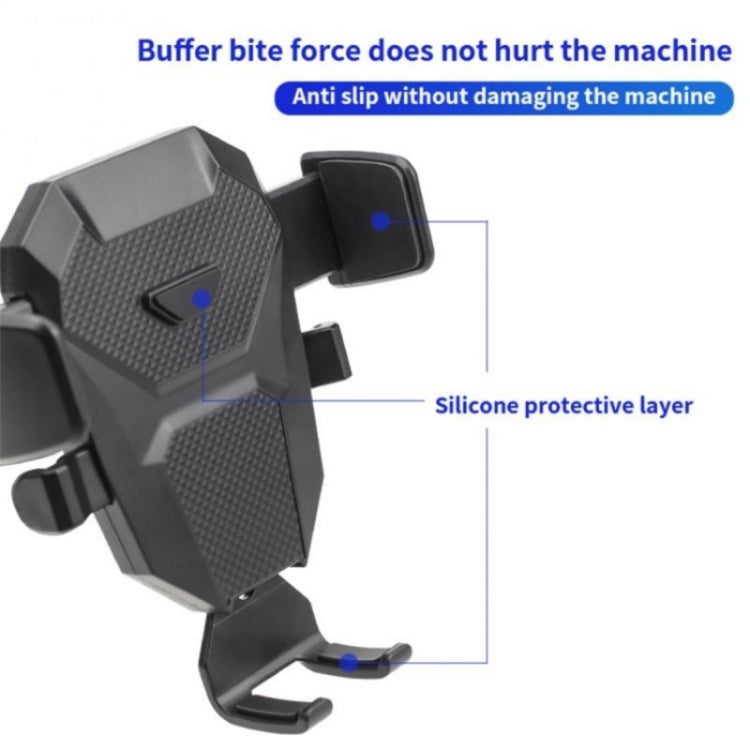 D25+105+K5 Auto Locking Car Phone Clip Telescopic Suction Cup Dashboard Phone Mount Holder