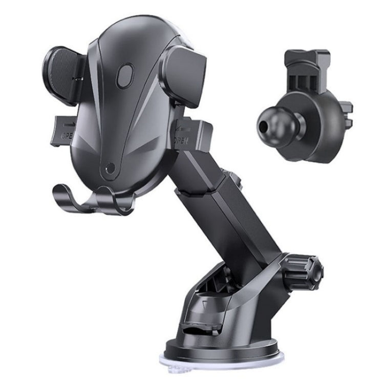 D-43+128+120 Multi-functional Car Air Vent Dashboard Telescopic Suction Cell Phone Mount, D-43+128+120