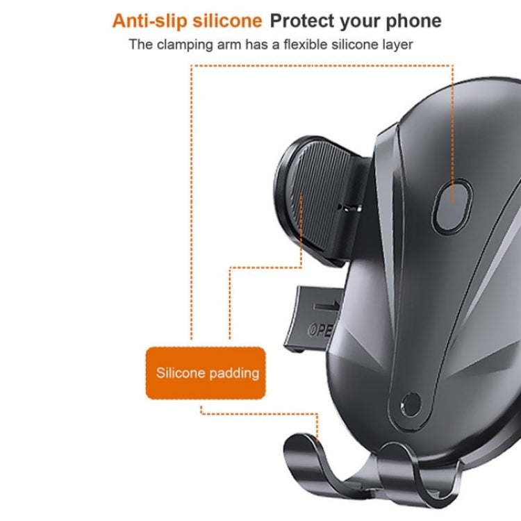 D-43+128+120 Multi-functional Car Air Vent Dashboard Telescopic Suction Cell Phone Mount, D-43+128+120