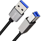 JUNSUNMAY USB 3.0 Male to USB 3.0 Male Cord Cable Compatible with Docking Station, 0.3m, 1m, 2m