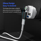 ENKAY 90 Degree Right Angle USB 3.0 Male to Type-C Female Adapter Converter, 1pcs USB to Type-C, 2pcs USB to Type-C