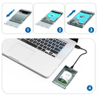 WAVLINK ST239 USB3.0 Transparent SATA External Solid-state SSD 2.5-inch Mobile Hard Disk Case, ST239