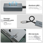 WAVLINK NWU329GC Type-C to RJ45 LAN Network Cable Converter Gigabit Ethernet Adapter, NWU329GC