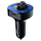 C41 Star Light Car Charger ABS Adapter FM Transmitter Bluetooth Hands-free Call MP3 Music Player, C41