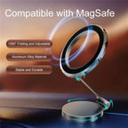 G118 1080-Degree Rotating Folding Magnetic Phone Holder Dashboard Suction Cup Car Mount, G118 (Gray), G118 (Silver)