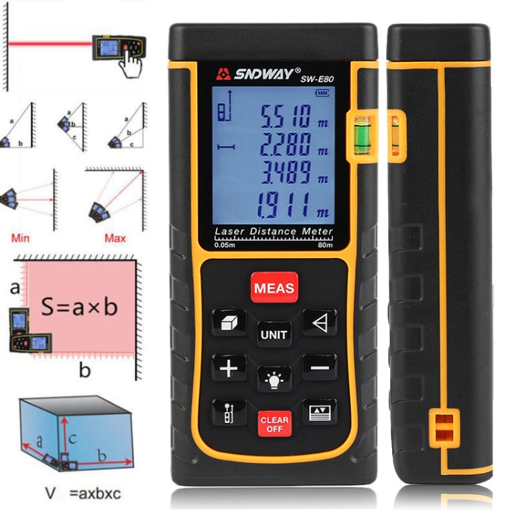 SNDWAY Handheld Laser Range Finder SW-E80