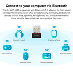 LB-LINK WN510BT Office Home Bluetooth 5.1 Transmitter Receiver Driver Free USB Adapter, WN510BT