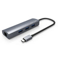 WAVLINK UH3031G/C Gigabit High Speed Hub Adapter Type-C to 3 x USB 3.0 + USB-C + RJ45 + DC Power Port, UH3031G/C